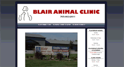 Desktop Screenshot of blairanimalclinic.com
