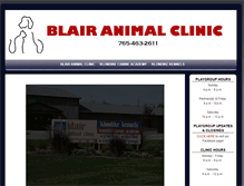 Tablet Screenshot of blairanimalclinic.com